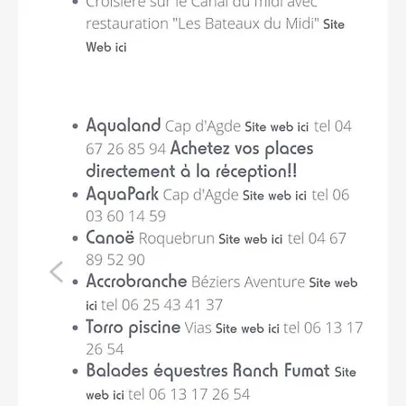 Kemp Mobil-home La Carabasse Vias